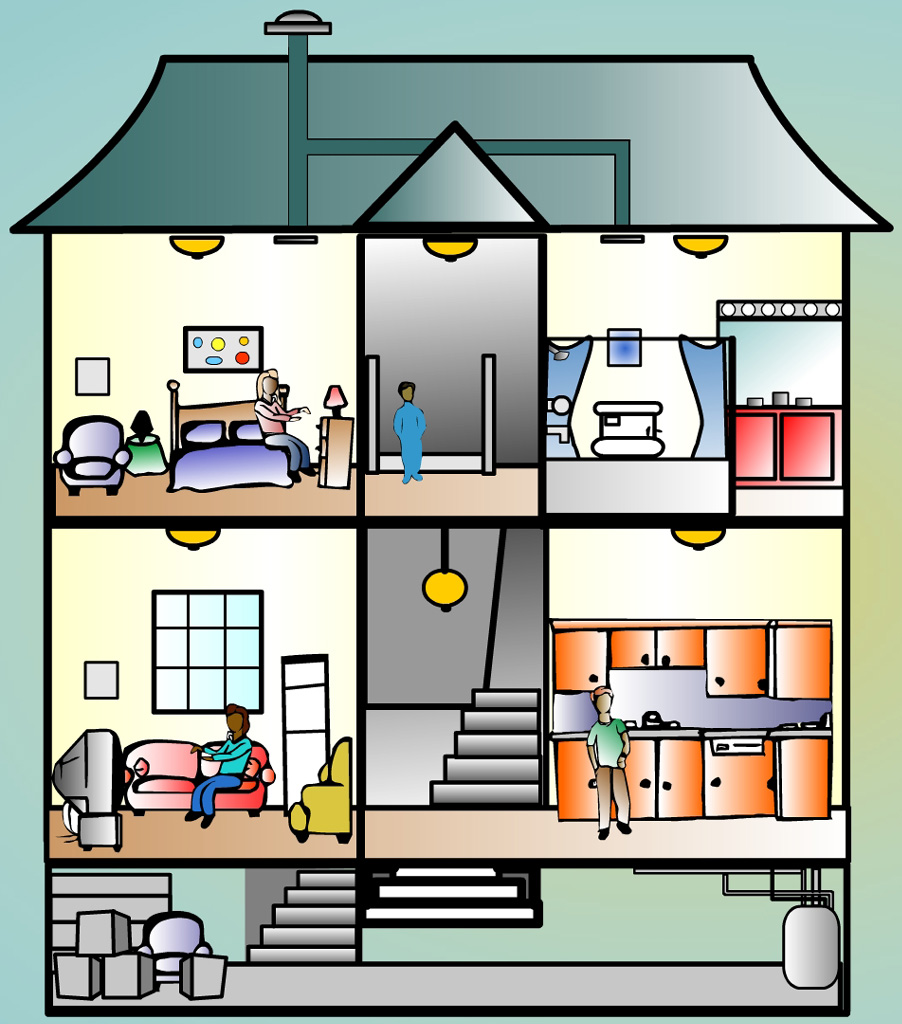 free clipart of rooms in house - photo #3