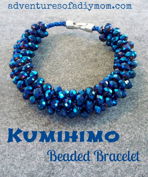 Kumihimo Beaded Bracelet (4a)