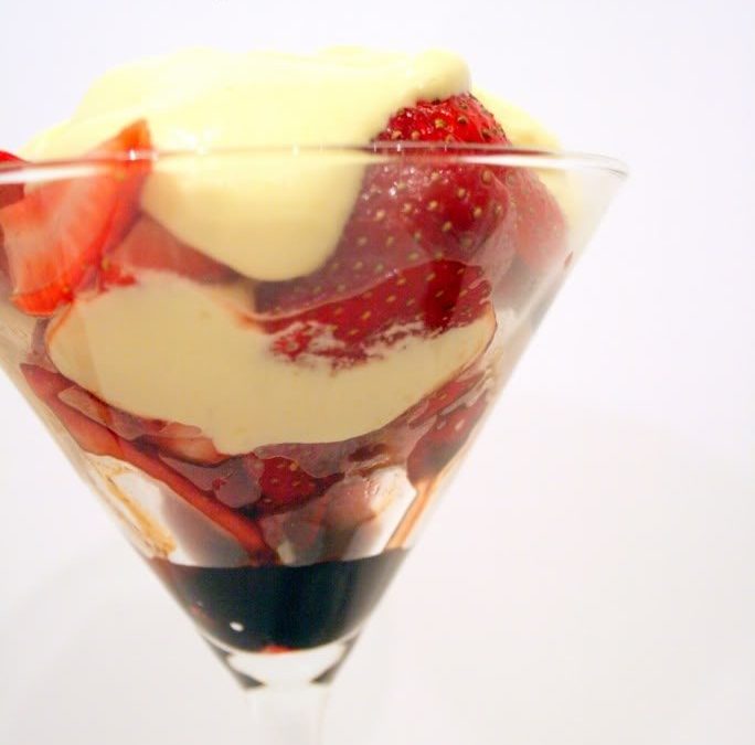 Really Really Awesome Strawberries and Cream, and Balsamic Vinegar