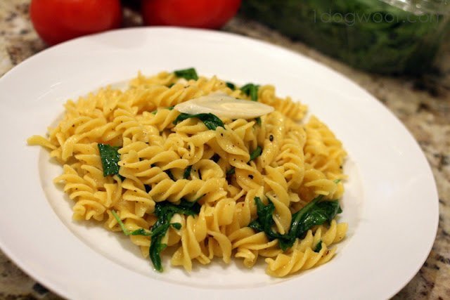 Pasta with Arugula and Heart of Palm
