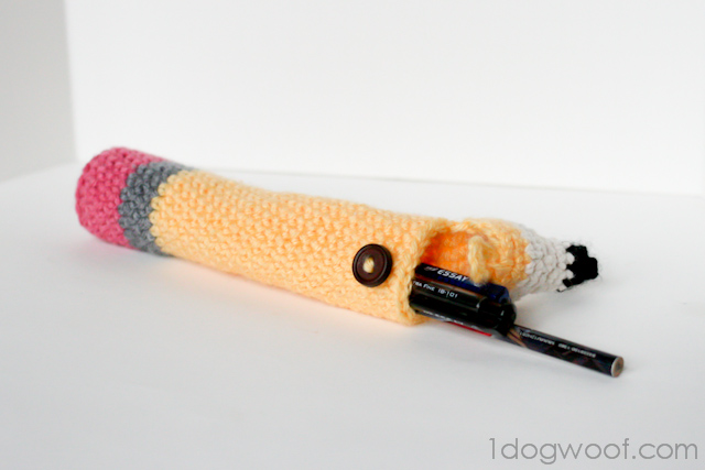 Pencil Shaped Pencil Case by ChiWei @ OneDogWoof