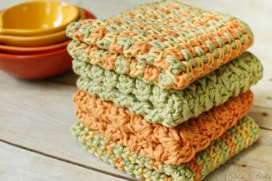 4 Free Crochet Dishcloth Patterns