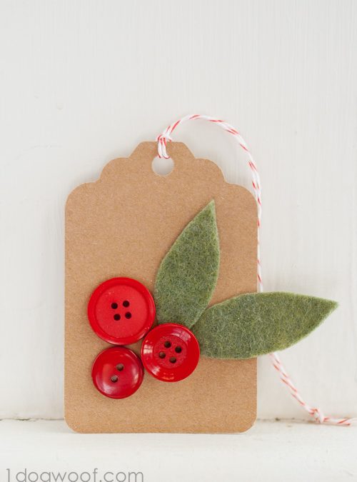 Homemade Christmas Gift Tags Day 4: Holly Sprigs