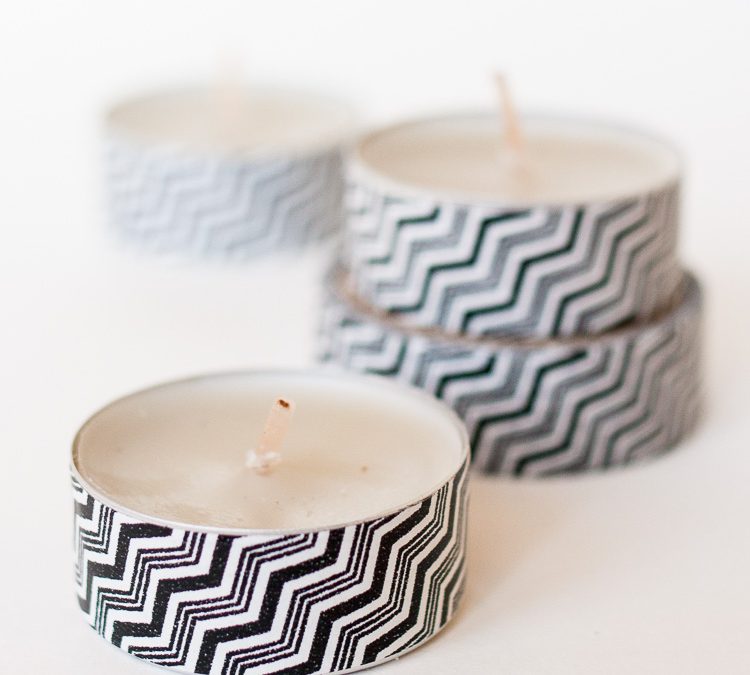 Washi Tape Tea Lights