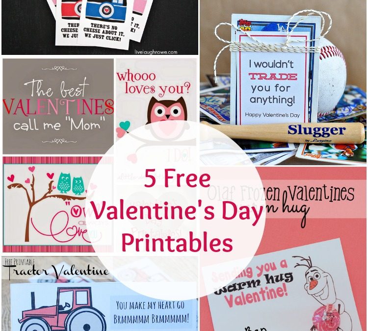 The Project Stash – 5 Valentine’s Day Printables