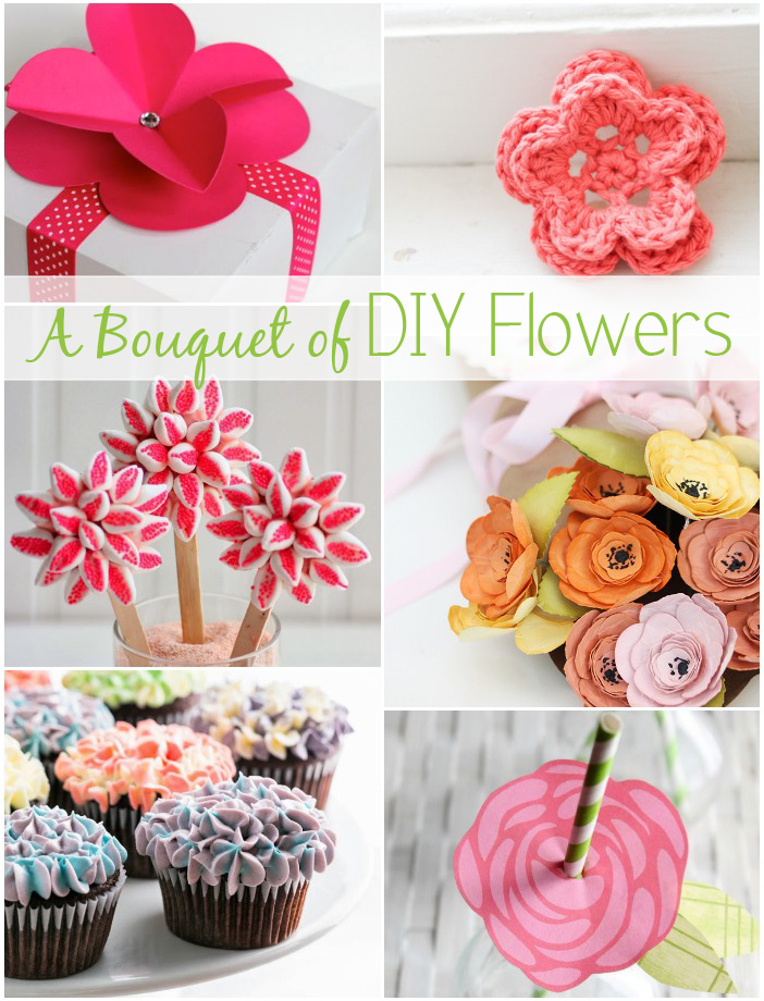 A bouquet of DIY flowers roundup | www.1dogwoof.com