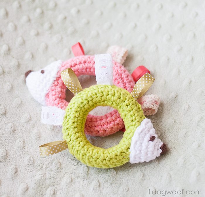 Hedgehog Taggie Baby Toy Crochet Pattern