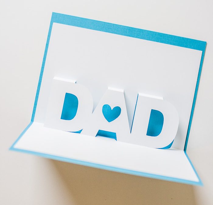 Father’s Day Pop-Up Card with Free Silhouette Templates
