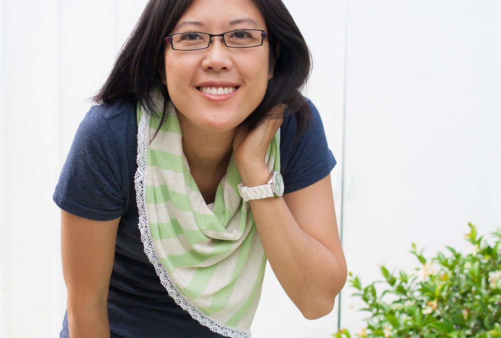 Lace Trimmed Jersey Knit Scarf