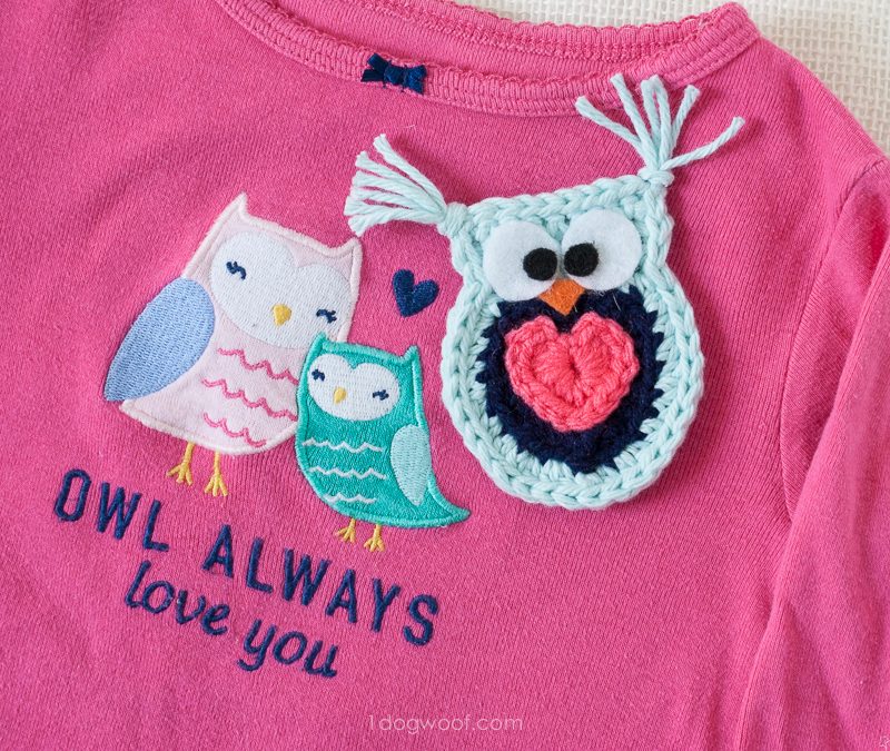 Owl Always Love You Crochet Owl Applique