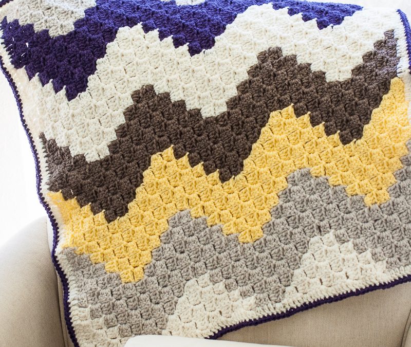 C2C Chevron Baby Blanket
