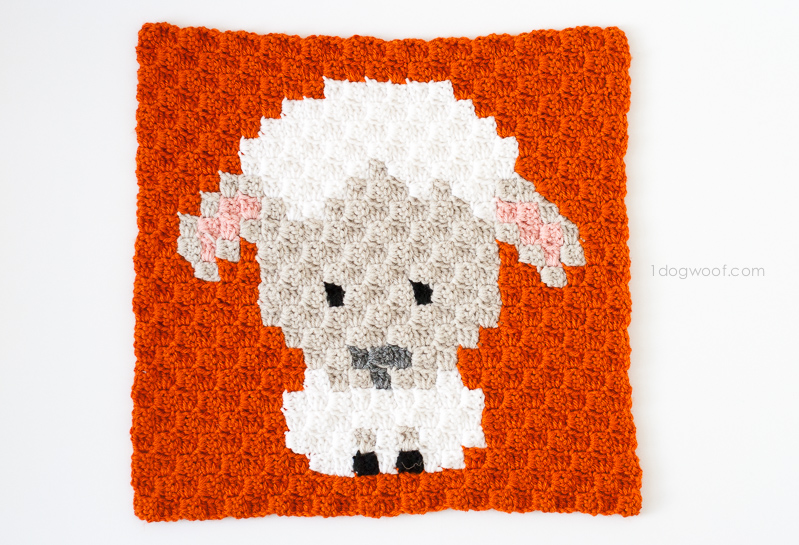 Zoodiacs Sheep C2C Crochet Graph