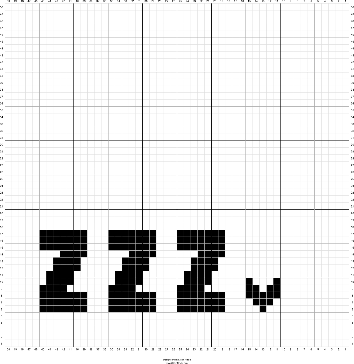 Simple and modern baby blanket graph for crochet graphgan.