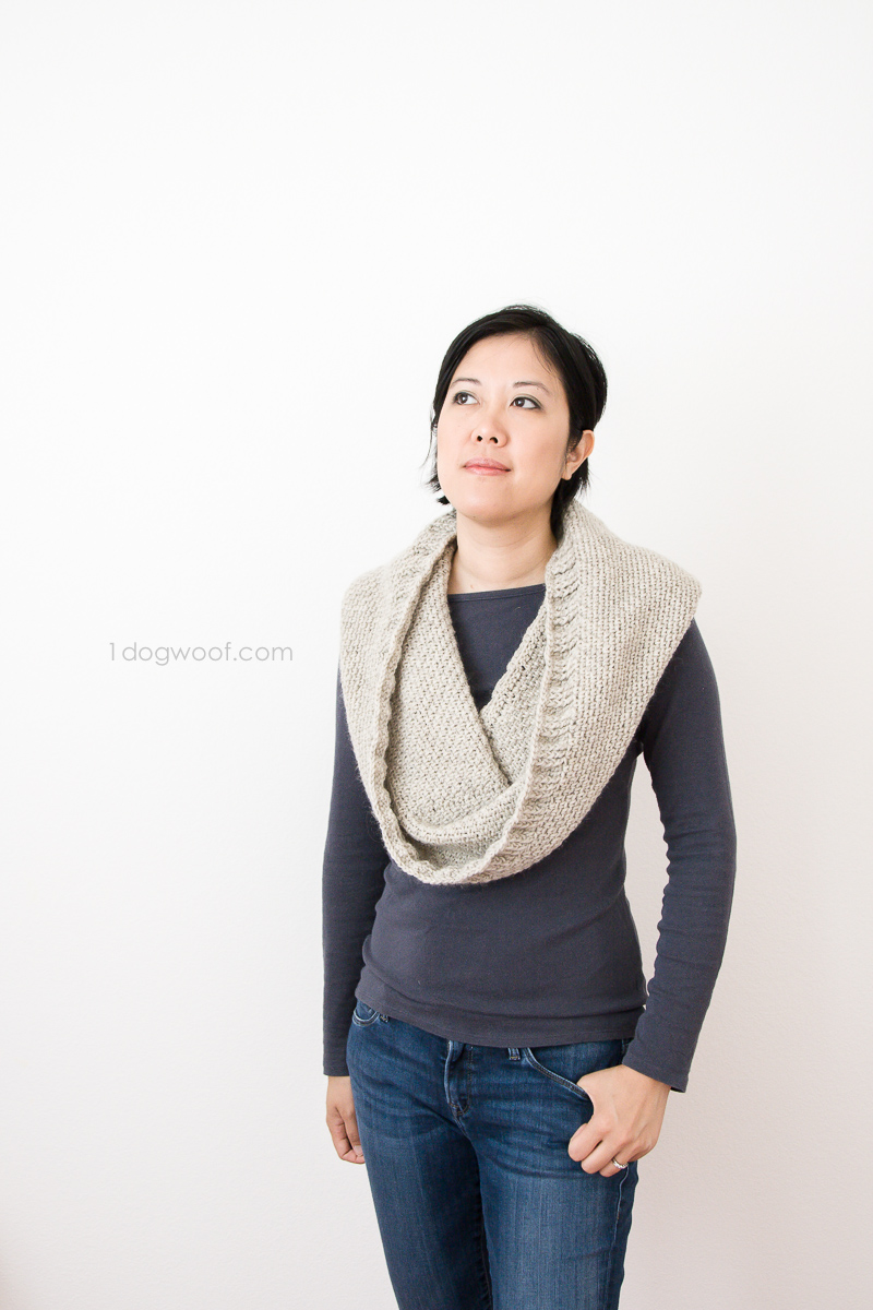 Looks like a cowl, but this one has a hidden hood on the back!