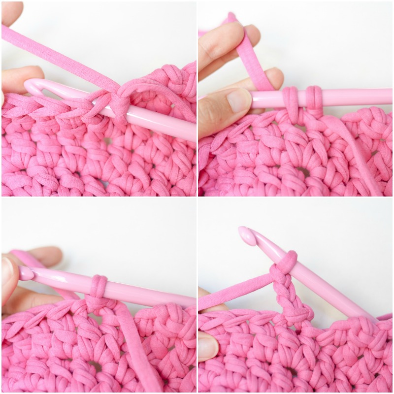 How to crochet a standing slip stitch