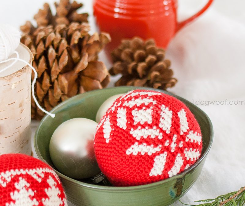 Fair Isle Snowflake Christmas Ornament