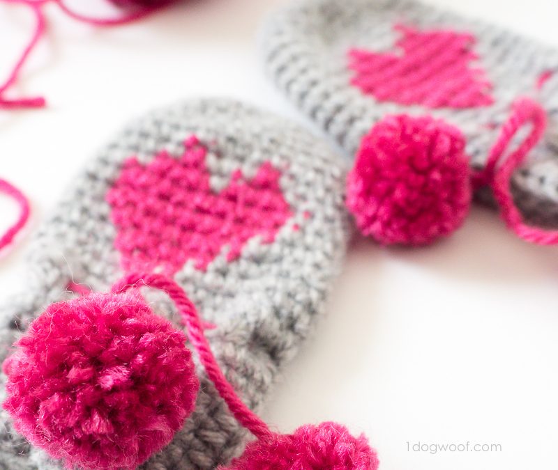 Baby Heart Mittens Valentine’s Day Project