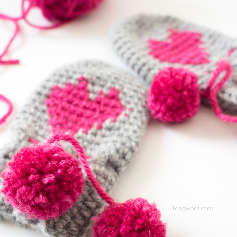 Baby Heart Mittens Valentine's Day Project