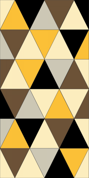 Love Triangles baby blanket motif