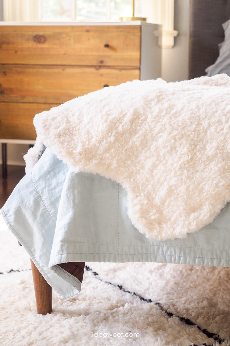 30 cm Bedside Fur Blanket Universal DIY Faux Fur Sheepskin Rug Faux Ca 