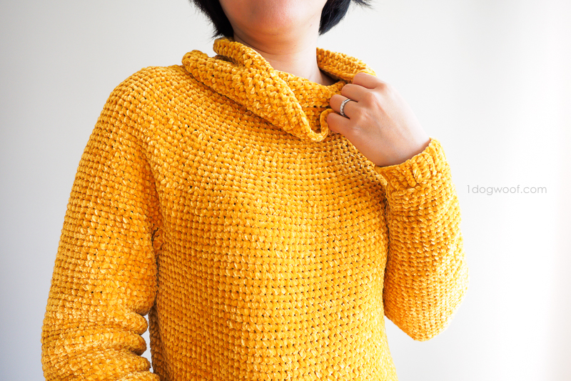 Mysa Velvet Sweatshirt Sweater crochet pattern