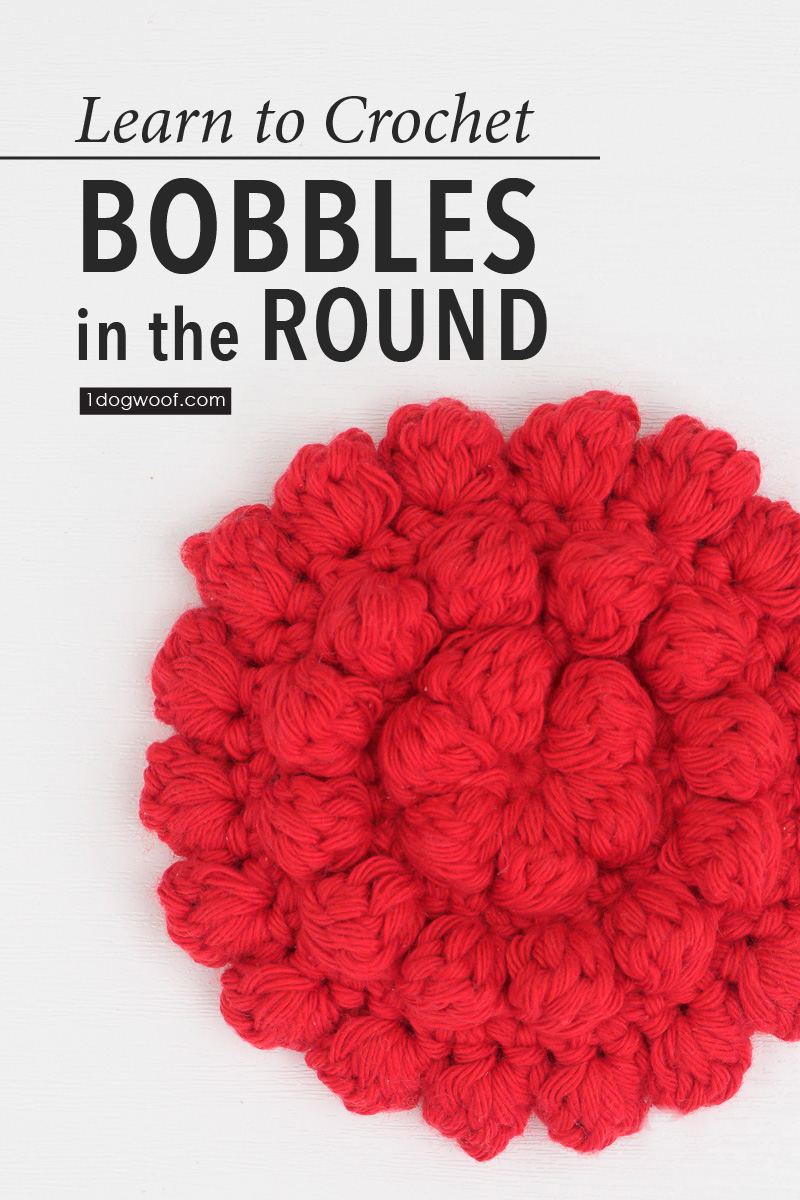 crochet bobbles in the round