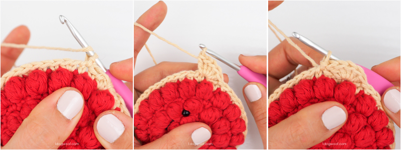 crocheting a scalloped edge