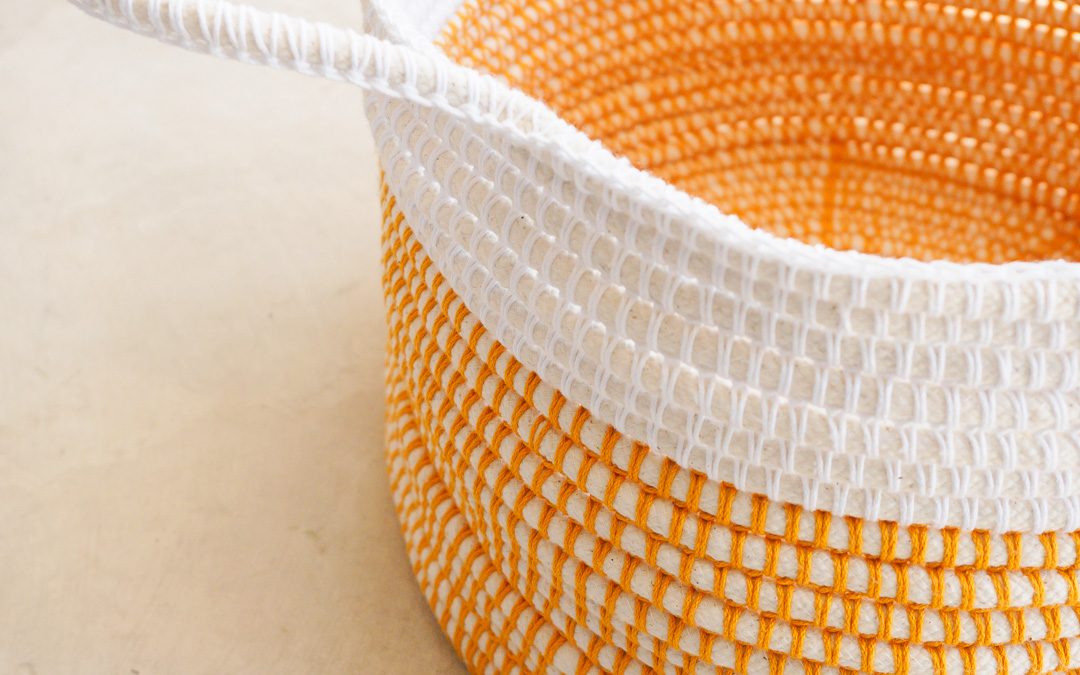 Color Wheel: DIY Coiled Crochet Basket
