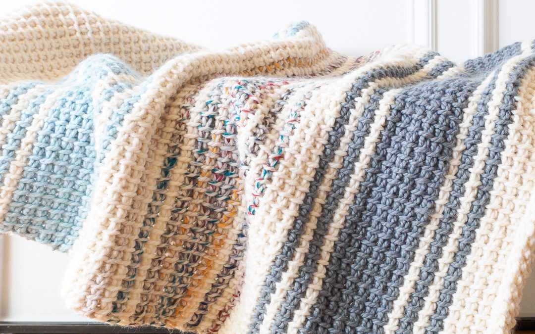 Daydream: a Simple Striped Tunisian Crochet Blanket
