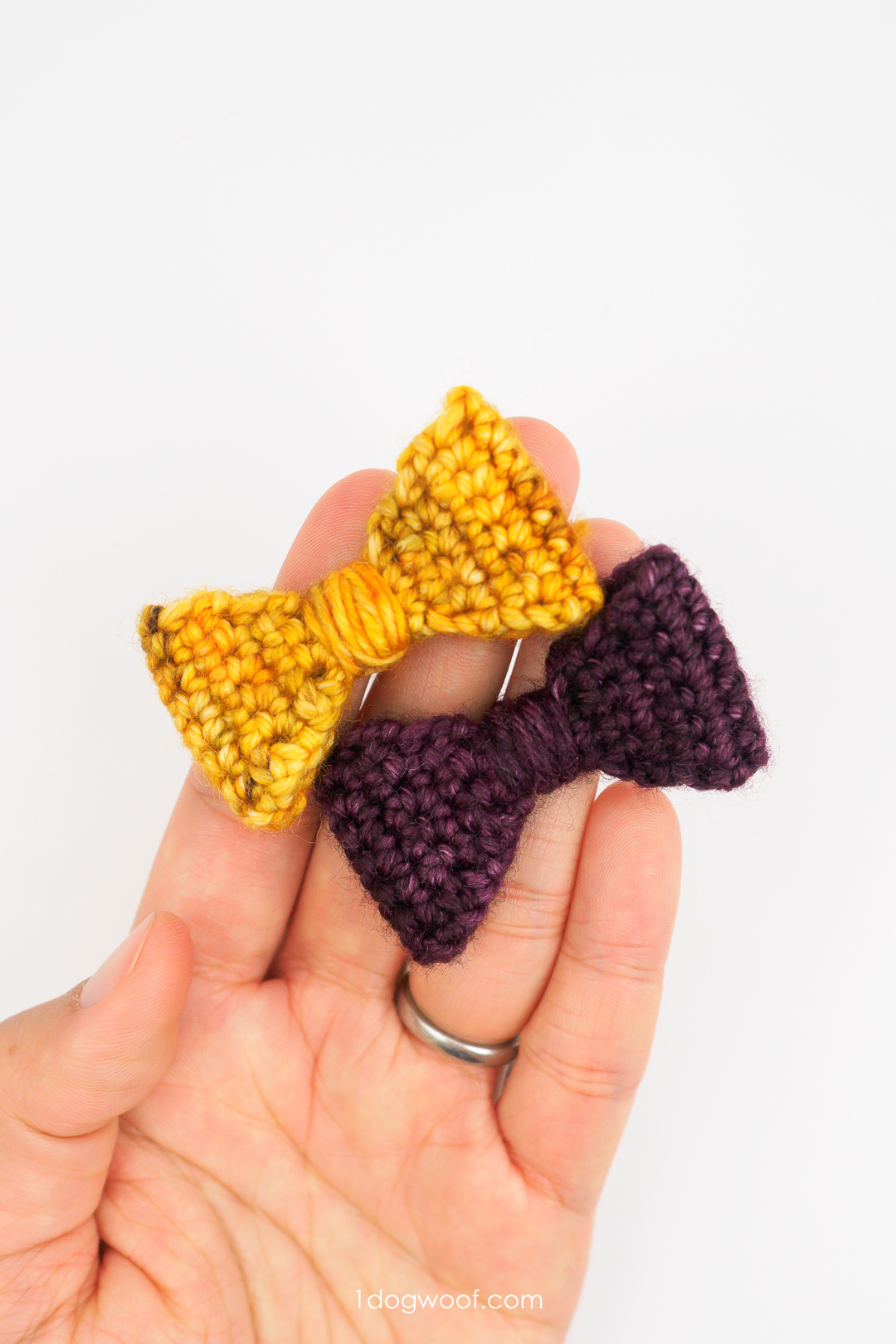 simple crochet bowties