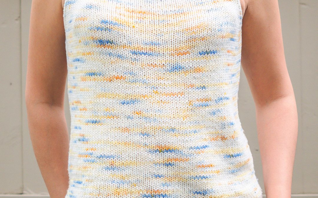 Solstice Tie-Shoulder Tank Top Knitting Pattern