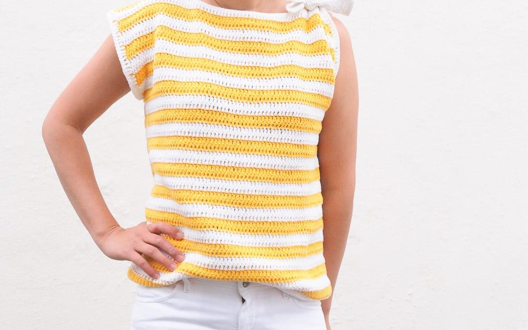 Monterey Bay Striped Top Crochet Pattern
