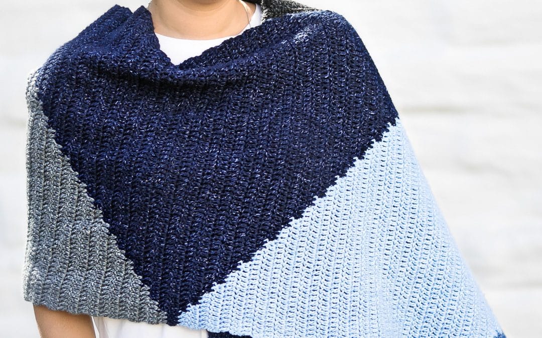 The Tangram Wrap: a Modern Crochet Scarf Wrap