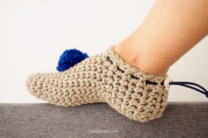 cool and comfortable crochet slippers